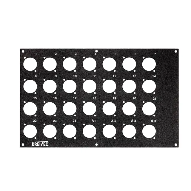 PROkabel Frontplate 24/4 D-Typ 4HEx4BE 19" modulsystem 