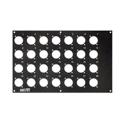 PROkabel Frontplate 28/0 D-Typ 4HEx4BE 19" modulsystem