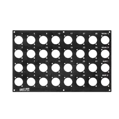 PROkabel Frontplate 28/4 D-Typ 4HEx4BE 19" modulsystem