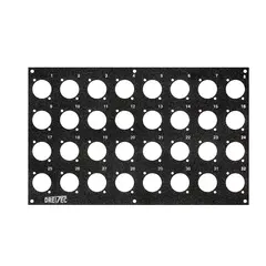 PROkabel Frontplate 32/0 D-Typ 4HEx4BE 19" modulsystem