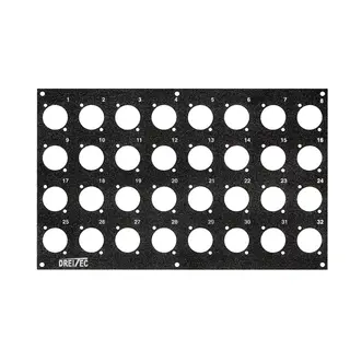 PROkabel Frontplate 32/0 D-Typ 4HEx4BE 19" modulsystem