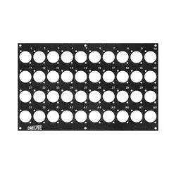 PROkabel Frontplate 32/8 D-Typ 4HEx4BE 19" modulsystem