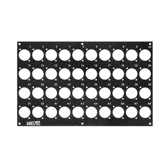 PROkabel Frontplate 32/8 D-Typ 4HEx4BE 19" modulsystem