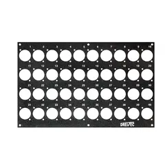 PROkabel Frontplate 40/0 D-Typ 4HEx4BE 19" modulsystem