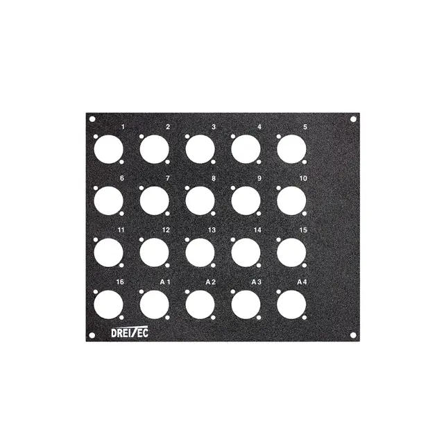 PROkabel Frontplate 16/4 A/B-Typ 4HEx3BE 19" modulsystem 