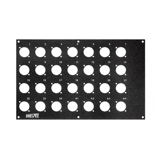 PROkabel Frontplate 24/4 A/B-Typ 4HEx4BE 19" modulsystem