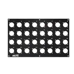 PROkabel Frontplate 24/8 A/B-Typ 4HEx4BE 19" modulsystem