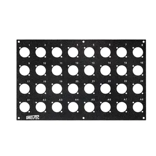 PROkabel Frontplate 24/8 A/B-Typ 4HEx4BE 19" modulsystem