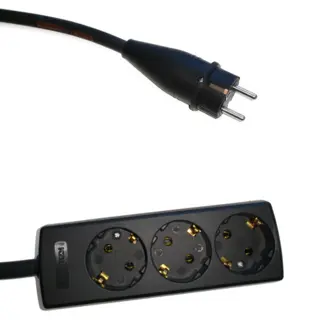 PROkabel skjøtekabel Schuko - 3-padde, Gummikabel