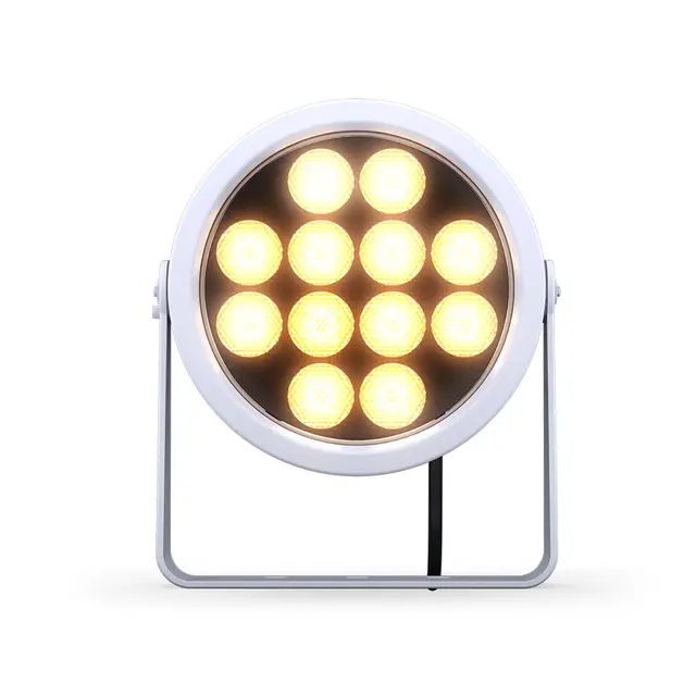 DTS DOCTUS 12 WH Sølv 3000k IP65 Warm LED spot narrow 