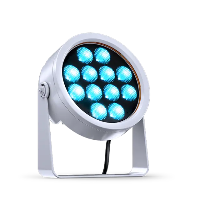 DTS DOCTUS 12 Sølv IP65 RGBW LED spot narrow 