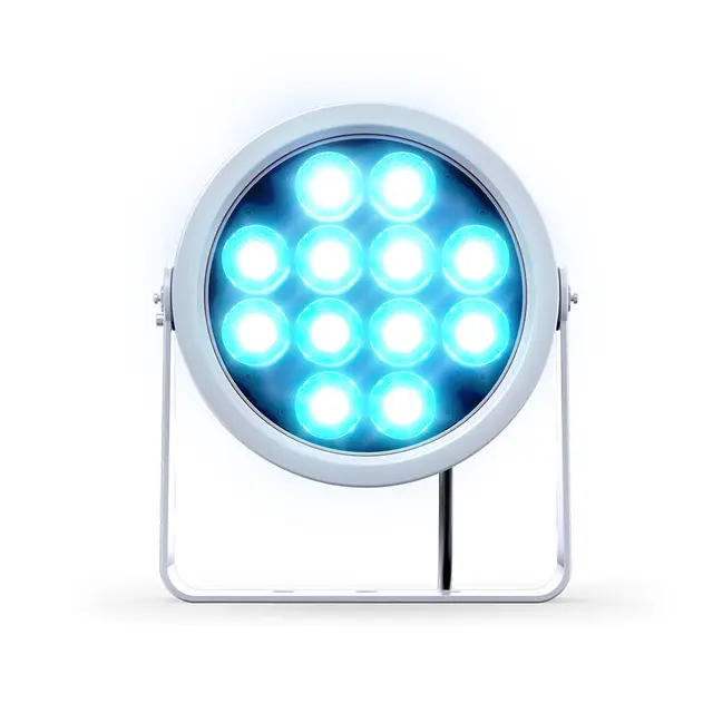 DTS DOCTUS 12 Sølv IP65 RGBW LED spot narrow 