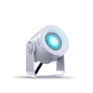 DTS DOCTUS 1 Sølv IP65 RGBW LED spot
