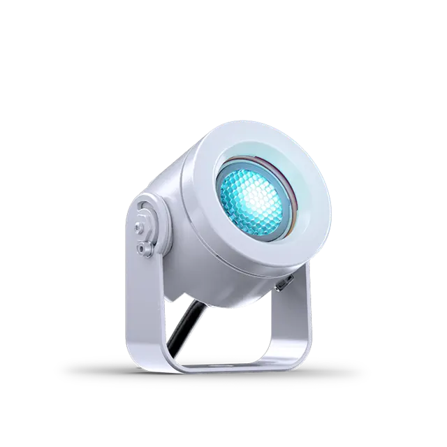 DTS DOCTUS 1 Sølv IP65 RGBW LED spot narrow 