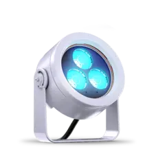 DTS DOCTUS 3 Sølv IP65 RGBW LED spot
