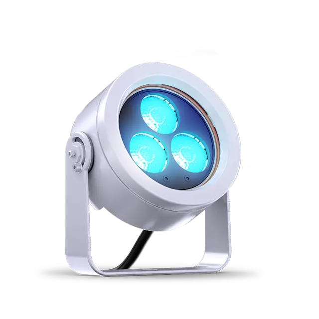 DTS DOCTUS 3 Sølv IP65 RGBW LED spot narrow 