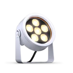 DTS DOCTUS 6 WH Sølv 3000k IP65 Warm LED spot