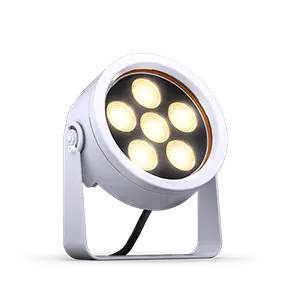 DTS DOCTUS 6 WH Sølv 3000k IP65 Warm LED spot narrow 