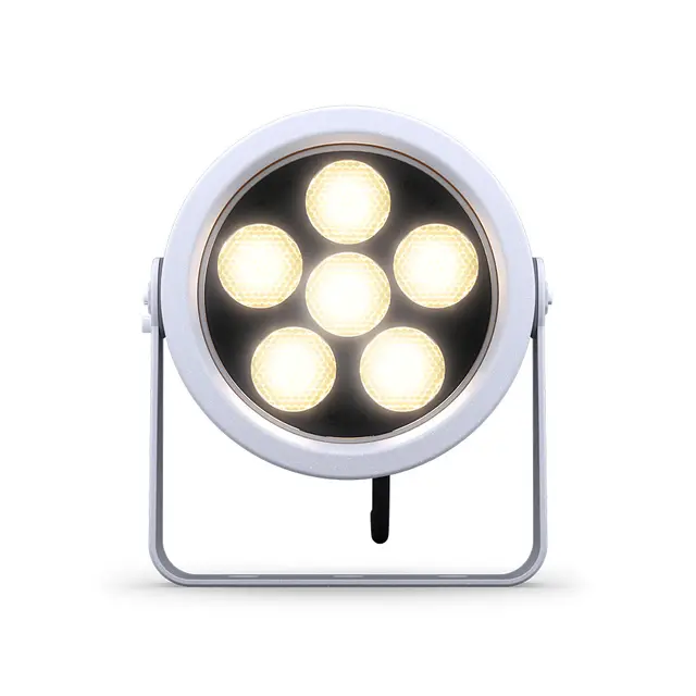 DTS DOCTUS 6 WH Sølv 3000k IP65 Warm LED spot narrow 