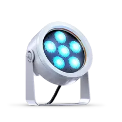 DTS DOCTUS 6 Sølv IP65 RGBW LED spot