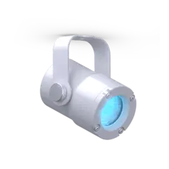 DTS FOCUS 1 Sølv RGBW LED spot