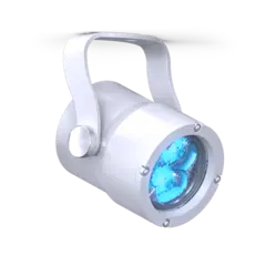 DTS FOCUS 3 Sølv RGBW og RGBA LED spot
