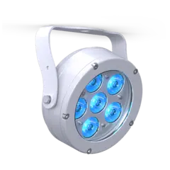 DTS FOCUS 6 Sølv RGBW og RGBA LED spot