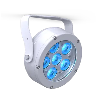 DTS FOCUS 6 Sølv RGBW og RGBA LED spot