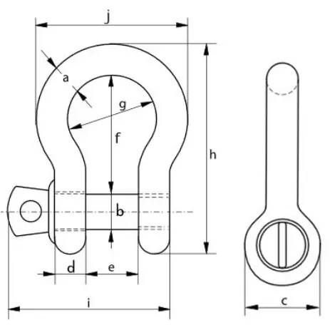 Eiva-Safex Teater sjakkel – 1T GP/H SKRU1.00T 3/8" - G-4161 