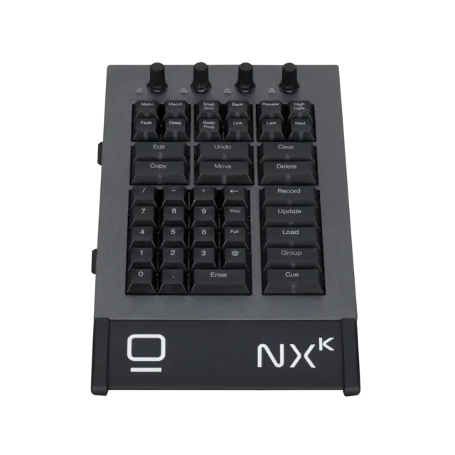 Elation NX-K keypad Kontrollfunksjoner for NX1 