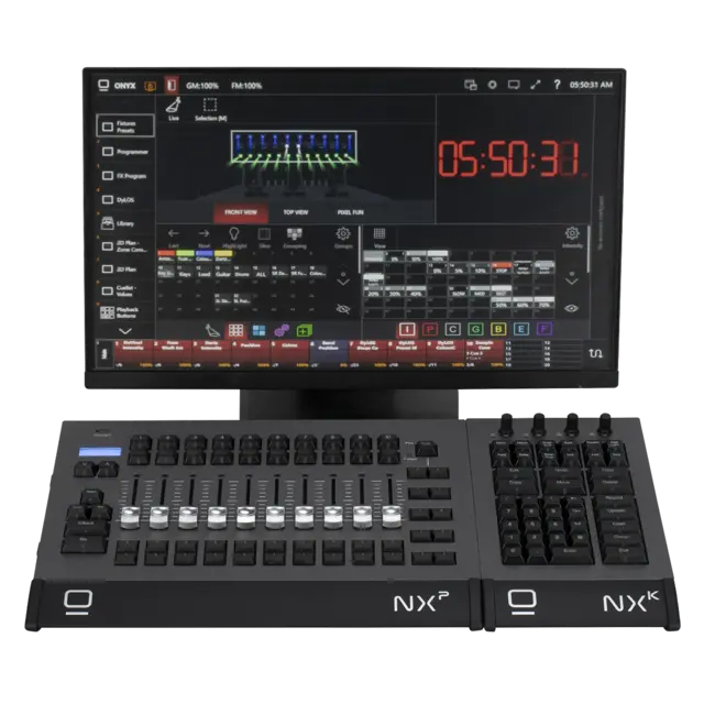 Elation NX-K keypad Kontrollfunksjoner for NX1 