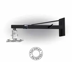 Euromet veggfeste projektor 45kg SVART Svart, justerbart 60cm til 90cm fra vegg