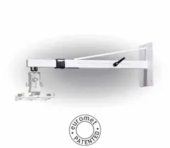 Euromet veggfeste projektor max 45kg Hvit, justerbart 60cm til 90cm fra vegg