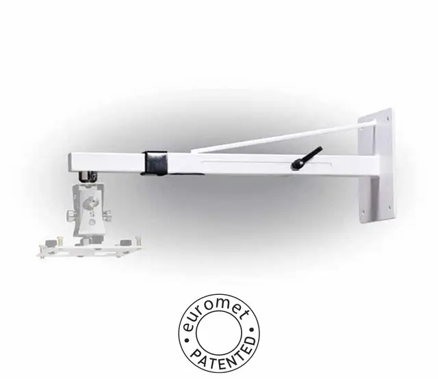 Euromet veggfeste projektor max 45kg Hvit, justerbart 60cm til 90cm fra vegg 