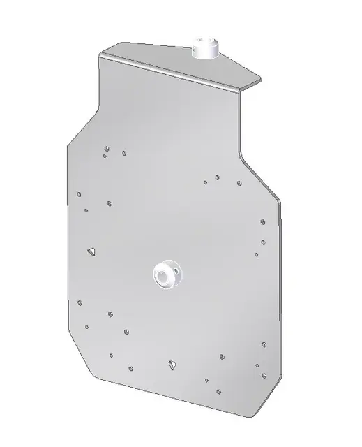 Euromet Arakno portrett/gulv plate Epson - hvit 