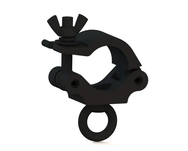 Fenix AC-660B Clamp med løfteøye for Bredde: 50mm. Belastning: 200kg. Sort 