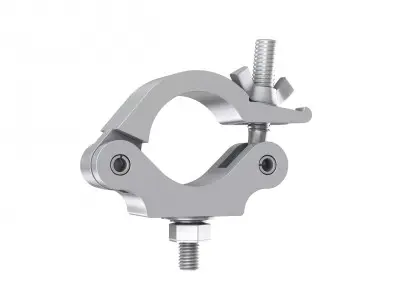 Fenix AC-658 Clamp 50mm rør, width 50mm last 750kg, sølv M12 bolt m/senk 