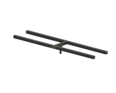 Fenix Transverse double bar, squared MEGARA / ELV Series. Black