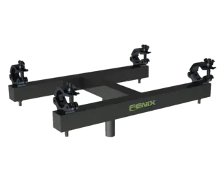 Fenix "H"-shaped stand for truss MEGARA / ELV Series. Black