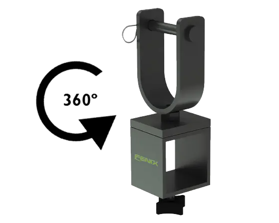 Fenix Rotating stand for truss, black AT / HERCULES / IN Series. Black 