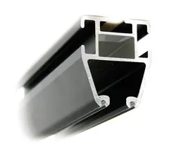 H-Track skinne 90* bue R=700 820x820mm Sort eloksert, 33cm diagonalt -> Hjørne