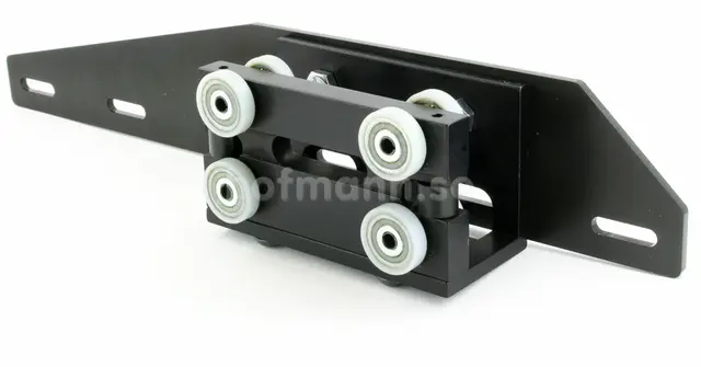 H-Track Overlapp vogn 15cm M/kulelager 
