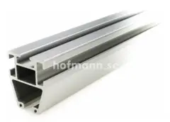 H-Track Rett skinne heavy duty, 6100mm Sølv eloksert