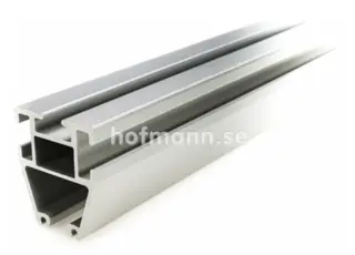 H-Track Rett skinne heavy duty, 6100mm Sølv eloksert