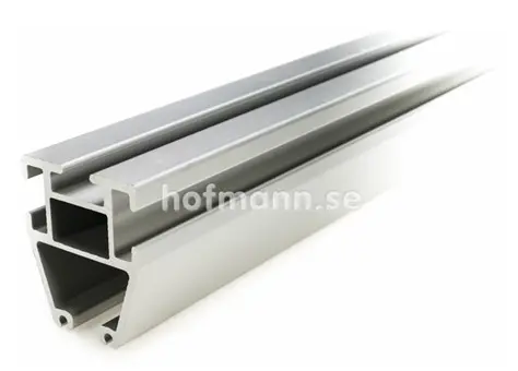 H-Track Rett skinne heavy duty, 6100mm Sølv eloksert 