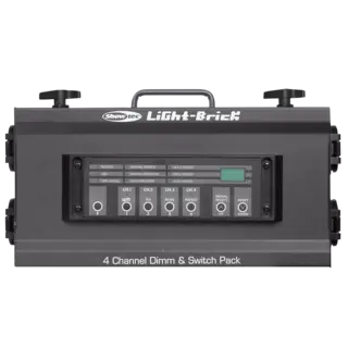 Showtec Lightbrick 4 kanals dimmer 4x5A Dimmer/Switch, DMX 3-pin, schuko ut