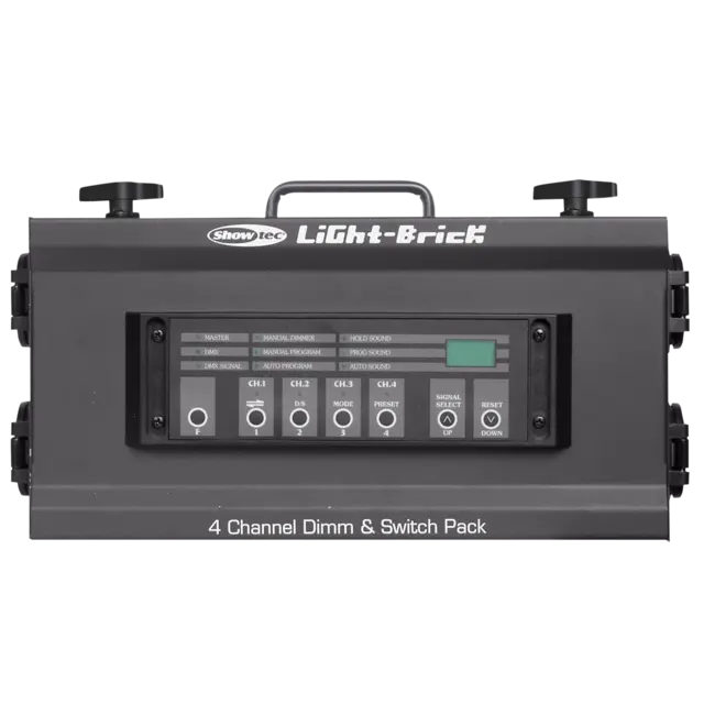 Showtec Lightbrick 4 kanals dimmer 4x5A Dimmer/Switch, DMX 3-pin, schuko ut 