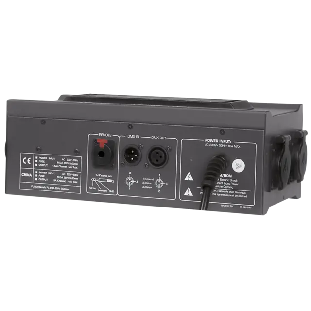 Showtec Lightbrick 4 kanals dimmer 4x5A Dimmer/Switch, DMX 3-pin, schuko ut 