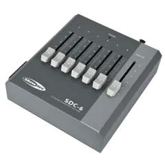 Showtec SDC-6 6 kanals lysmikser 6 xfadere, batteri og power