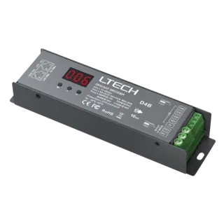 LTECH 8A DMX LED Driver 4x 8A, 8-bit/16-bit, 12-48 V DC